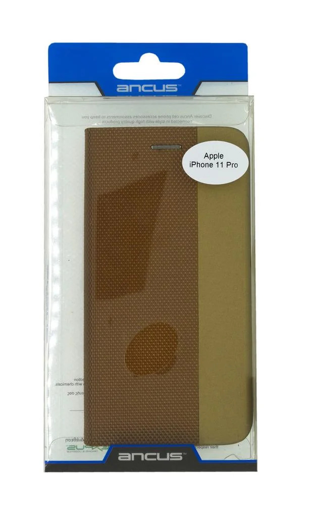 Θήκη Book Ancus Magnetic Canvas για Apple iPhone 11 Pro TPU Χρυσαφί Θήκη Book Ancus Magnetic Canvas για Apple iPhone 11 Pro TPU Χρυσαφί