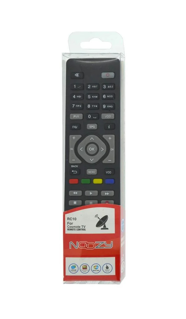Τηλεχειριστήριο Noozy RC10 για Αποκωδικοποιητή Cosmote TV Άμεσης Αντικατάστασης χωρίς Προγραμματισμό Τηλεχειριστήριο Noozy RC10 για Αποκωδικοποιητή Cosmote TV Άμεσης Αντικατάστασης χωρίς Προγραμματισμό