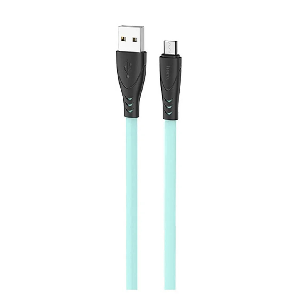 Καλώδιο σύνδεσης Hoco X42 Flat USB σε Micro-USB 2.4A Fast Charging με Ανθεκτική Σιλικόνη Πράσινο 1m Καλώδιο σύνδεσης Hoco X42 Flat USB σε Micro-USB 2.4A Fast Charging με Ανθεκτική Σιλικόνη Πράσινο 1m