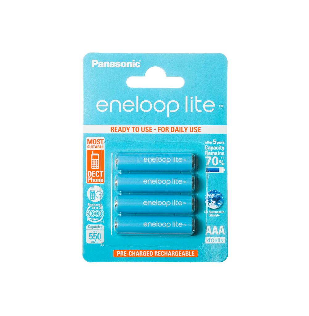 Μπαταρία Επαναφορτιζόμενη Panasonic eneloop lite BK-4LCCE/4BE 550 mAh size AAA Ni-MH 1.2V Τεμ. 4 Μπαταρία Επαναφορτιζόμενη Panasonic eneloop lite BK-4LCCE/4BE 550 mAh size AAA Ni-MH 1.2V Τεμ. 4