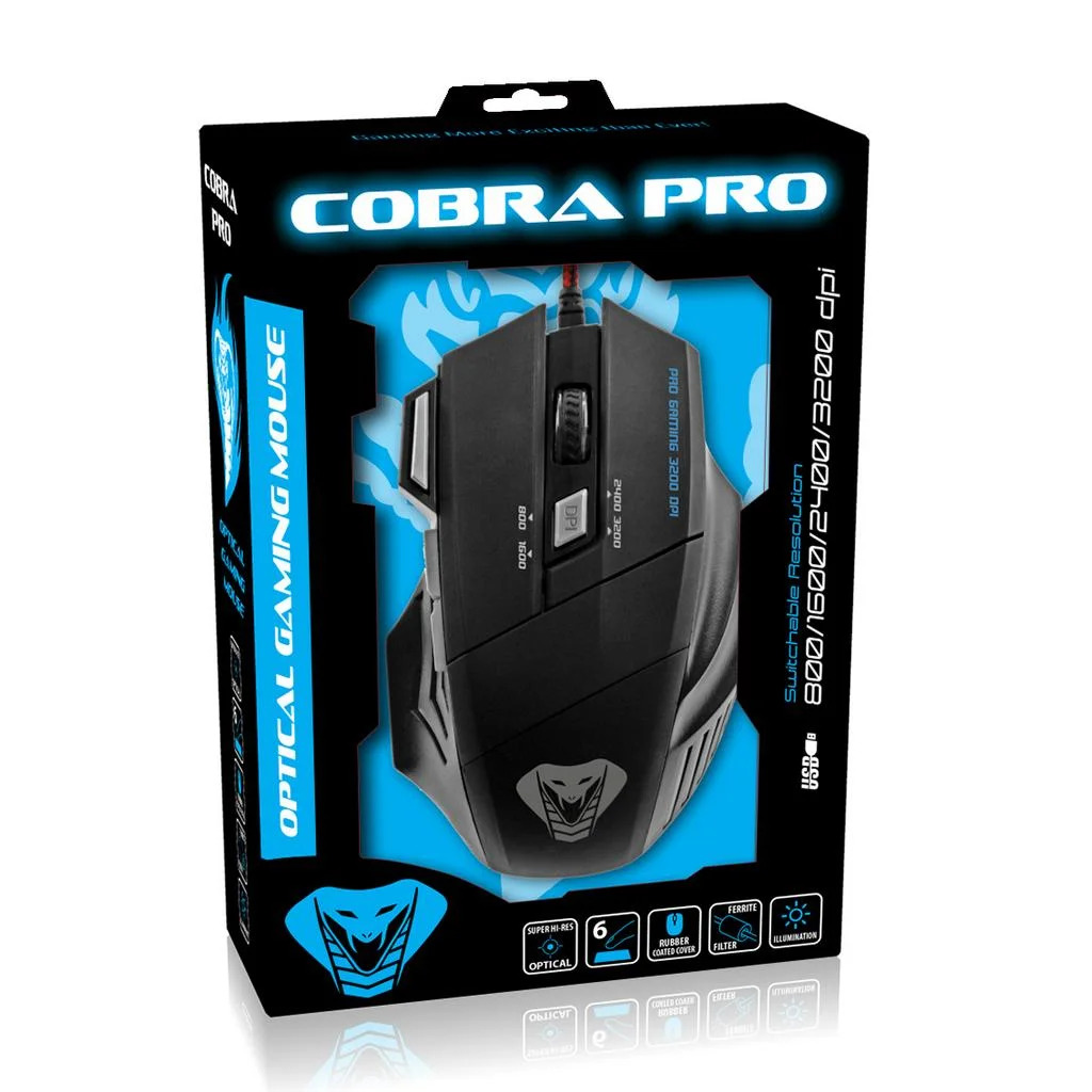 Ενσύρματο Ποντίκι Media-Tech COBRA PRO MT1115 6 Πλήκτρων + Ροδέλα Κύλισης Μαύρο Ενσύρματο Ποντίκι Media-Tech COBRA PRO MT1115 6 Πλήκτρων + Ροδέλα Κύλισης Μαύρο
