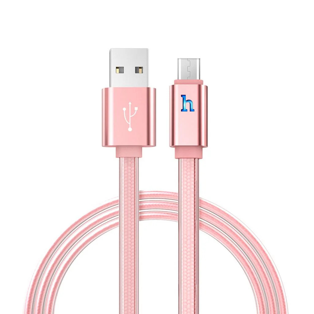 Καλώδιο σύνδεσης Hoco UPL 12 Plus USB σε Micro-USB 2.4A με PVC Jelly και Φωτεινή Ένδειξη Ροζ Χρυσό 1.2m Καλώδιο σύνδεσης Hoco UPL 12 Plus USB σε Micro-USB 2.4A με PVC Jelly και Φωτεινή Ένδειξη Ροζ Χρυσό 1.2m