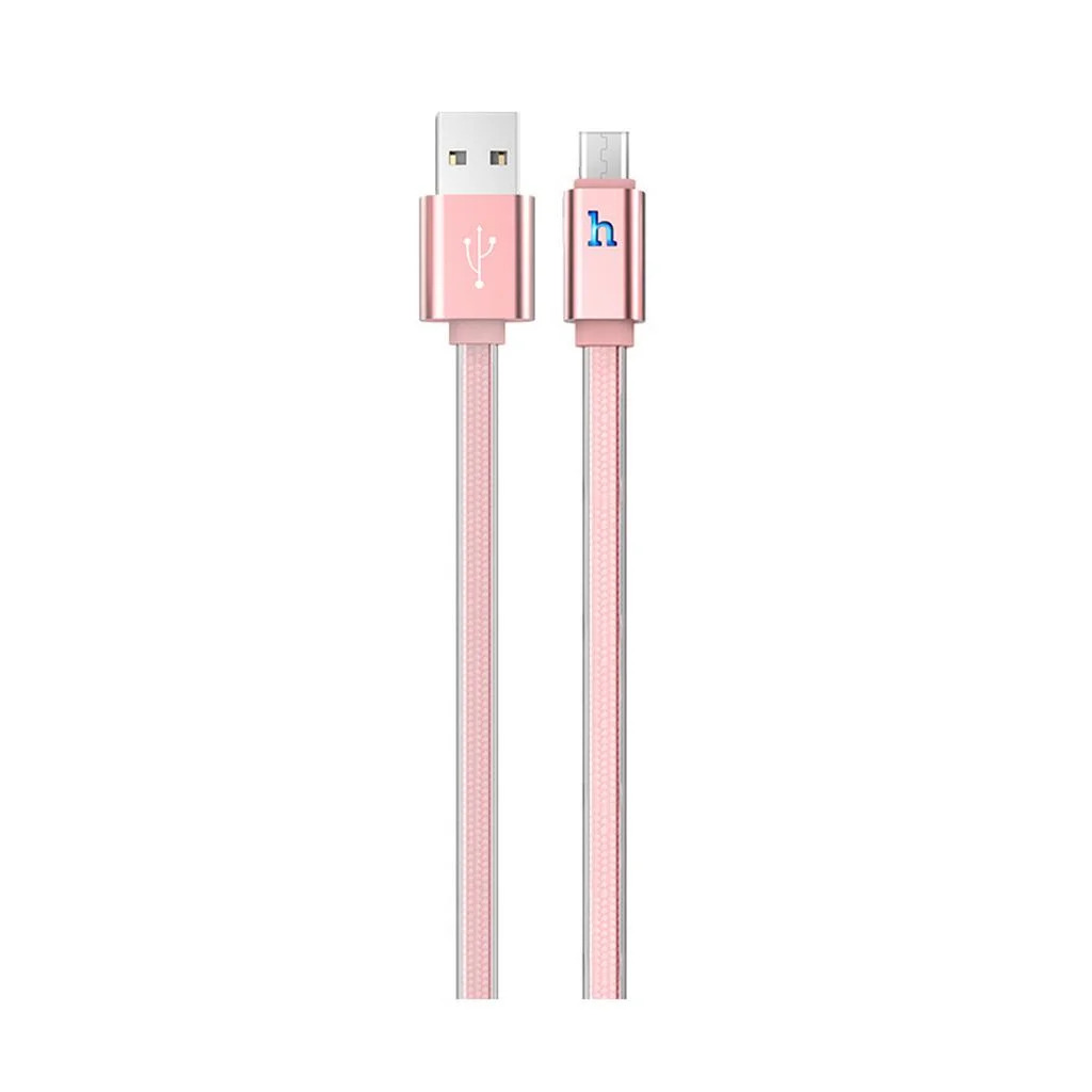 Καλώδιο σύνδεσης Hoco UPL 12 Plus USB σε Micro-USB 2.4A με PVC Jelly και Φωτεινή Ένδειξη Ροζ Χρυσό 1.2m Καλώδιο σύνδεσης Hoco UPL 12 Plus USB σε Micro-USB 2.4A με PVC Jelly και Φωτεινή Ένδειξη Ροζ Χρυσό 1.2m