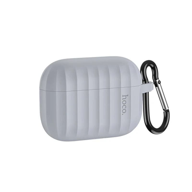 Θήκη Hoco WB20 Fenix Liquid Silicone Protective Γκρι για Airpods Pro με Λουράκι Θήκη Hoco WB20 Fenix Liquid Silicone Protective Γκρι για Airpods Pro με Λουράκι