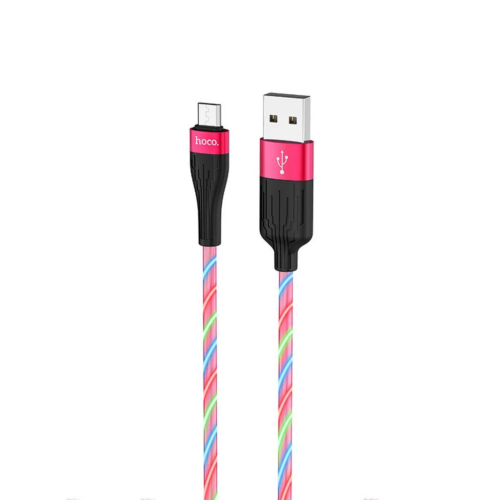 Καλώδιο σύνδεσης Hoco U85 Charming night USB σε Micro-USB 2.4A Φωσφορίζον Κόκκινο 1m Καλώδιο σύνδεσης Hoco U85 Charming night USB σε Micro-USB 2.4A Φωσφορίζον Κόκκινο 1m