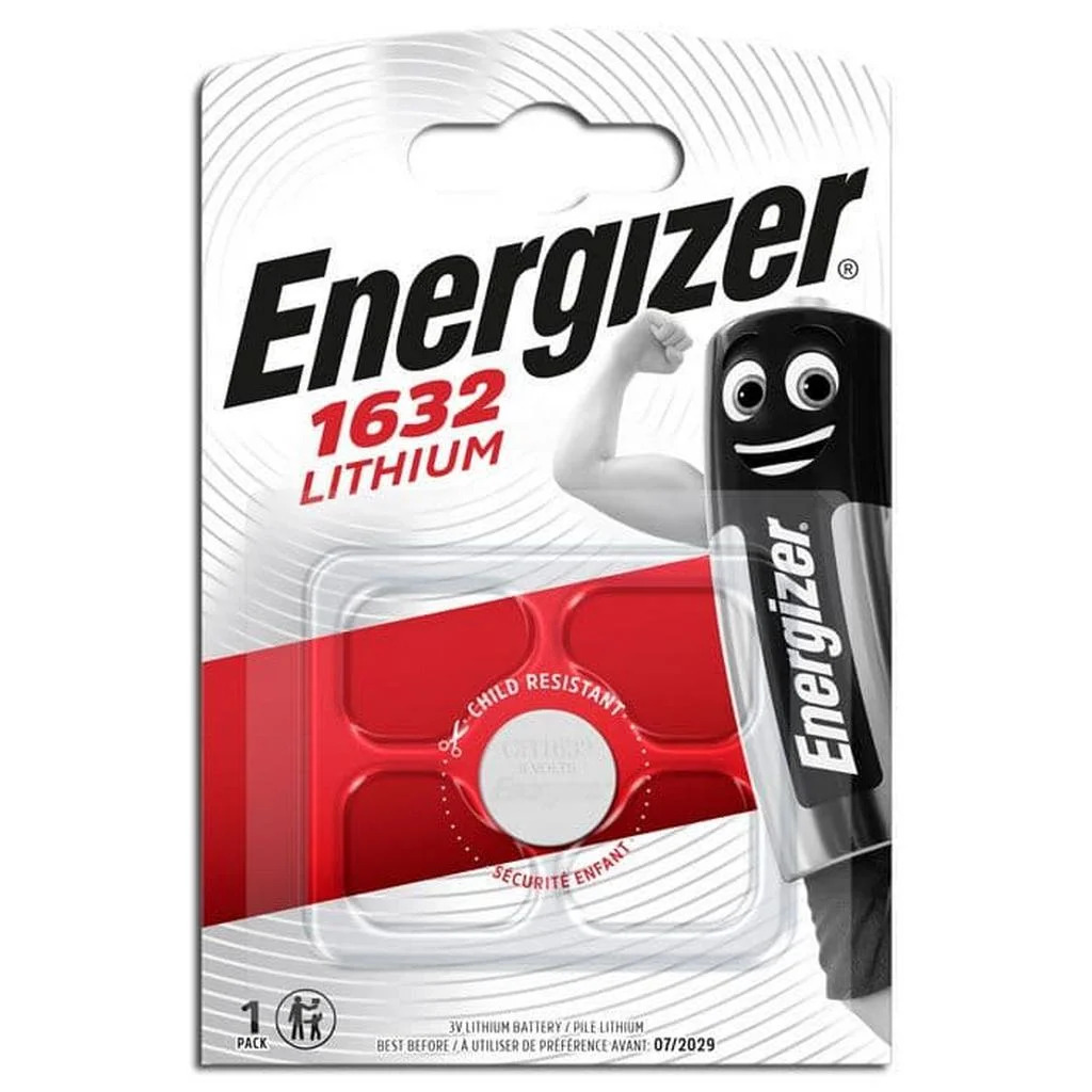 Buttoncell Lithium Energizer CR1632 Τεμ. 1 Buttoncell Lithium Energizer CR1632 Τεμ. 1