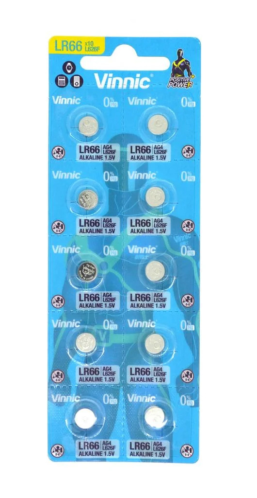 Buttoncell Vinnic L626F AG4 LR66 Τεμ. 10 με Διάτρητη Συσκευασία Buttoncell Vinnic L626F AG4 LR66 Τεμ. 10 με Διάτρητη Συσκευασία