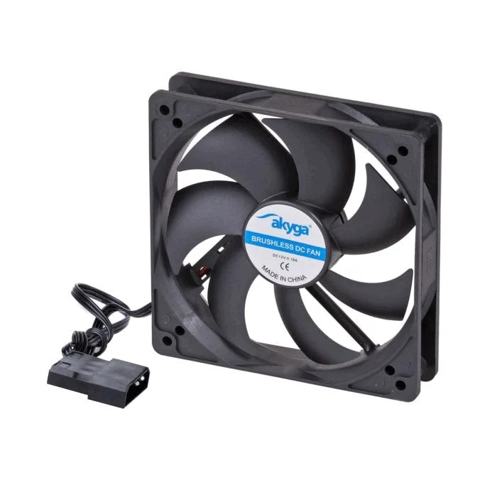 Case Fan Akyga AW-12A-BK 120mm Molex Μαύρο Case Fan Akyga AW-12A-BK 120mm Molex Μαύρο