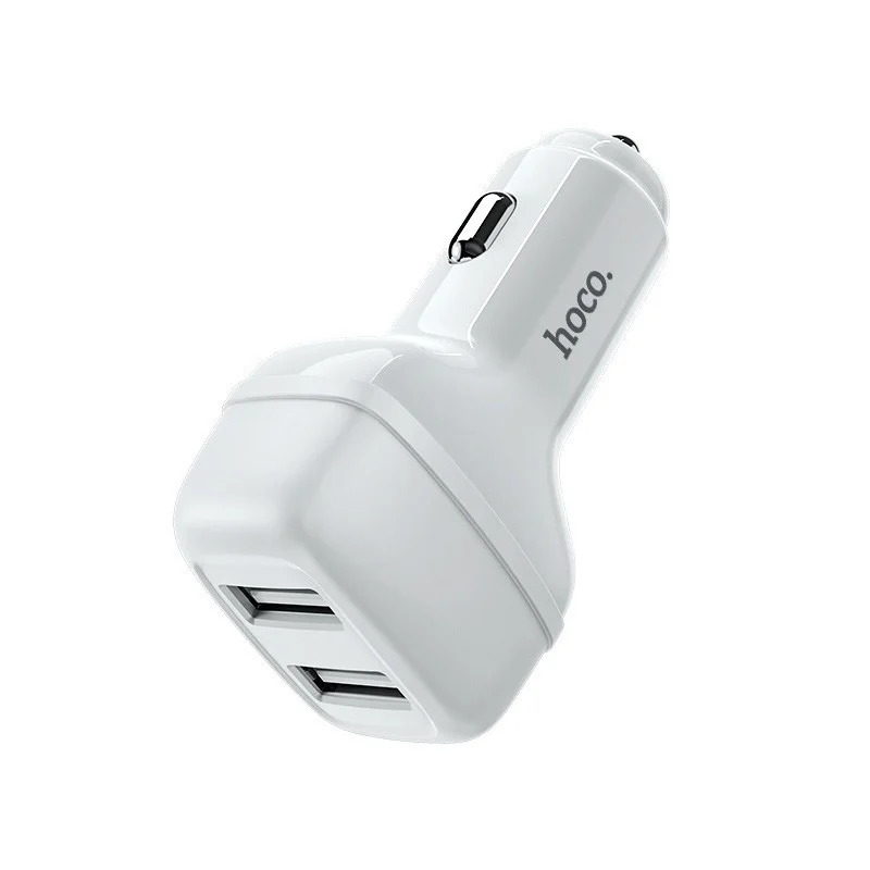 Φορτιστής Αυτοκινήτου Hoco Z36 Leader με 2 Εξόδους USB 5V 2.4A Max Λευκό Φορτιστής Αυτοκινήτου Hoco Z36 Leader με 2 Εξόδους USB 5V 2.4A Max Λευκό