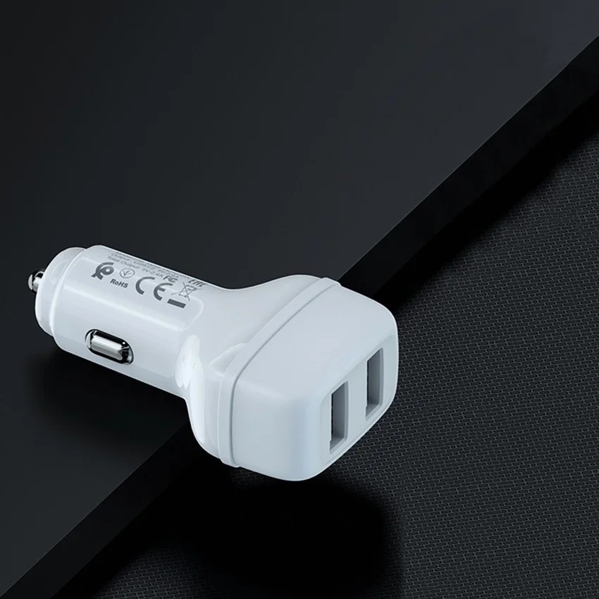Φορτιστής Αυτοκινήτου Hoco Z36 Leader με 2 Εξόδους USB 5V 2.4A Max Λευκό Φορτιστής Αυτοκινήτου Hoco Z36 Leader με 2 Εξόδους USB 5V 2.4A Max Λευκό