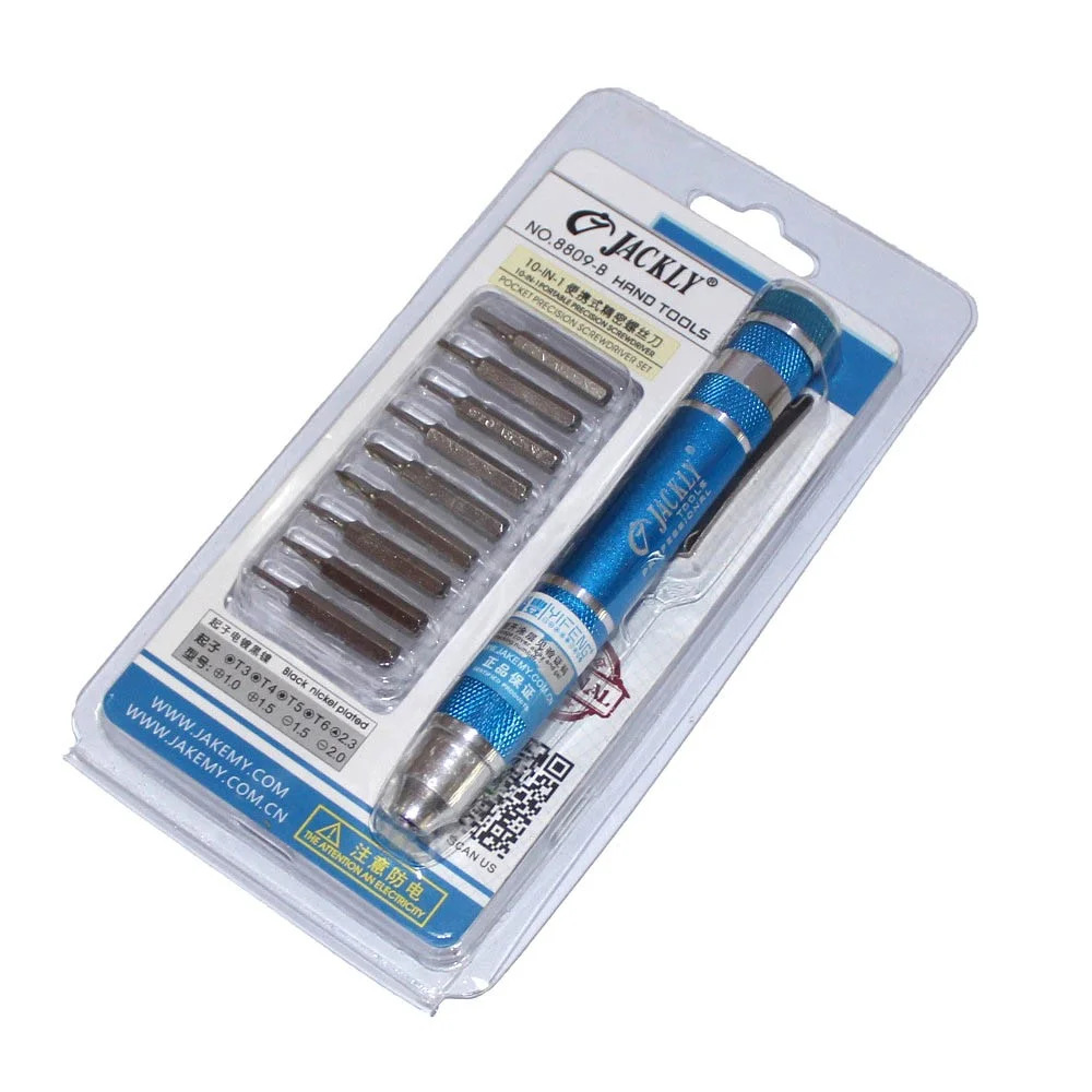 Κατσαβίδι Jackly JK 8809-B 10 σε 1 με Nickel Λαβή Κατσαβίδι Jackly JK 8809-B 10 σε 1 με Nickel Λαβή