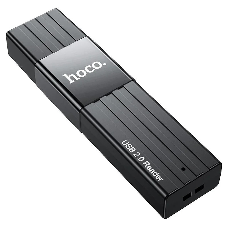 Αναγνώστης Κάρτας Μνήμης Hoco HB20 Mindful 2 σε 1 USB 2.0 έως 480Mbps και 2TB για Micro SD και SD Μαύρος Αναγνώστης Κάρτας Μνήμης Hoco HB20 Mindful 2 σε 1 USB 2.0 έως 480Mbps και 2TB για Micro SD και SD Μαύρος
