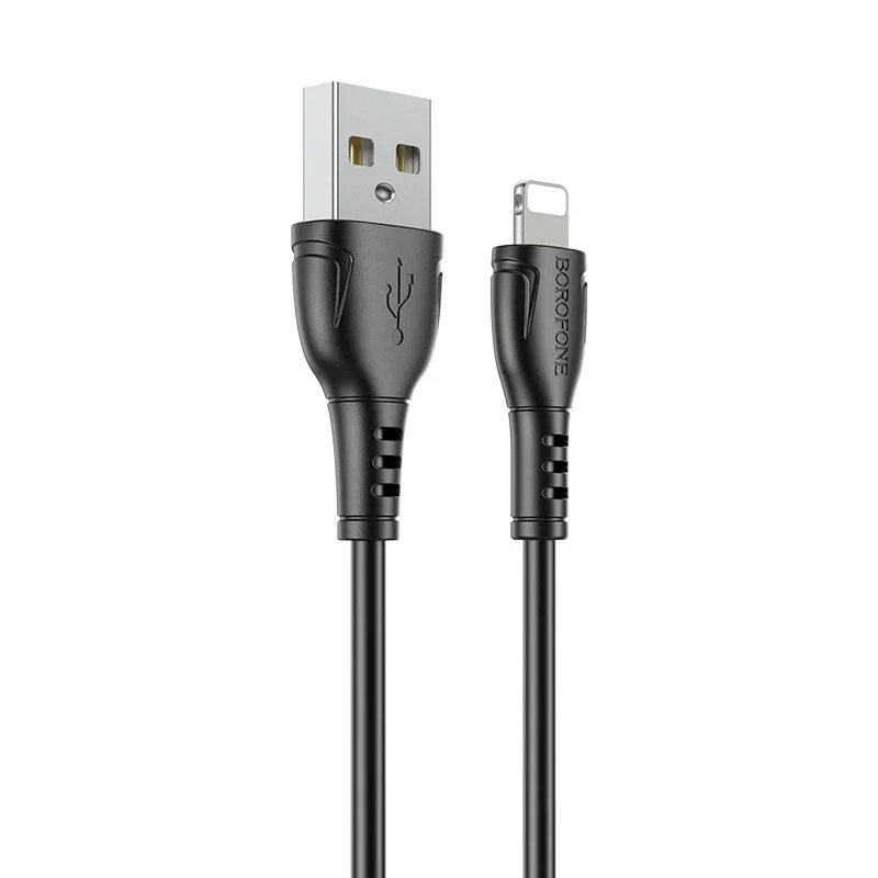Καλώδιο Borofone BX51 Triumph USB σε Lightning 2.4A Μαύρο 1m Καλώδιο Borofone BX51 Triumph USB σε Lightning 2.4A Μαύρο 1m