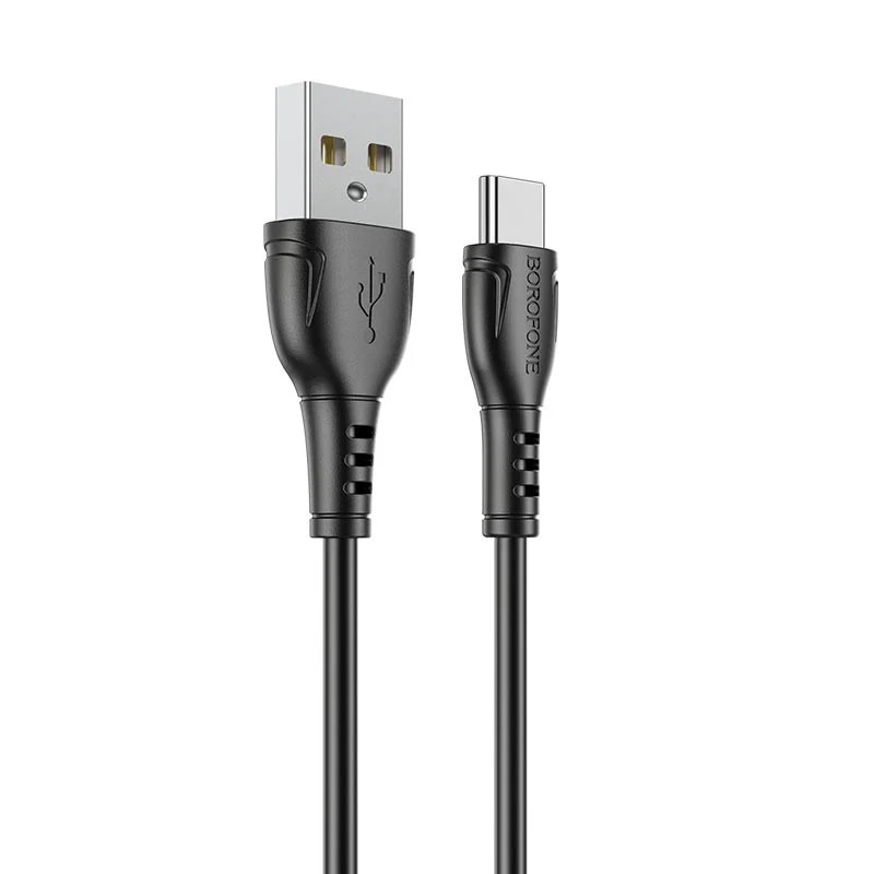 Καλώδιο Borofone BX51 Triumph USB σε USB-C 3A Μαύρο 1m Καλώδιο Borofone BX51 Triumph USB σε USB-C 3A Μαύρο 1m
