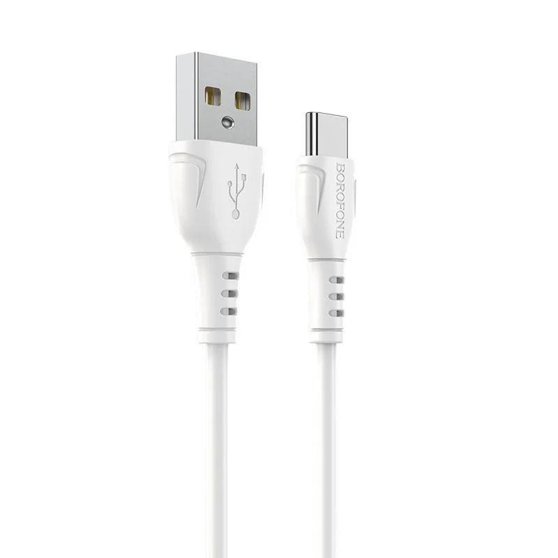 Καλώδιο Borofone BX51 Triumph USB σε USB-C 3A Λεύκο 1m Καλώδιο Borofone BX51 Triumph USB σε USB-C 3A Λεύκο 1m