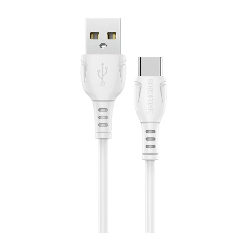 Καλώδιο Borofone BX51 Triumph USB σε USB-C 3A Λεύκο 1m Καλώδιο Borofone BX51 Triumph USB σε USB-C 3A Λεύκο 1m