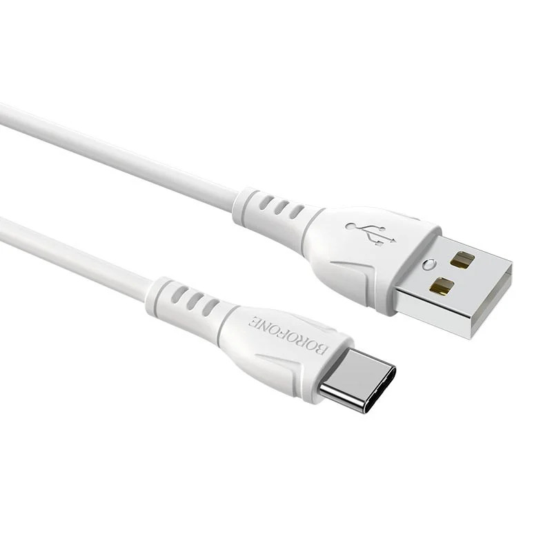 Καλώδιο Borofone BX51 Triumph USB σε USB-C 3A Λεύκο 1m Καλώδιο Borofone BX51 Triumph USB σε USB-C 3A Λεύκο 1m