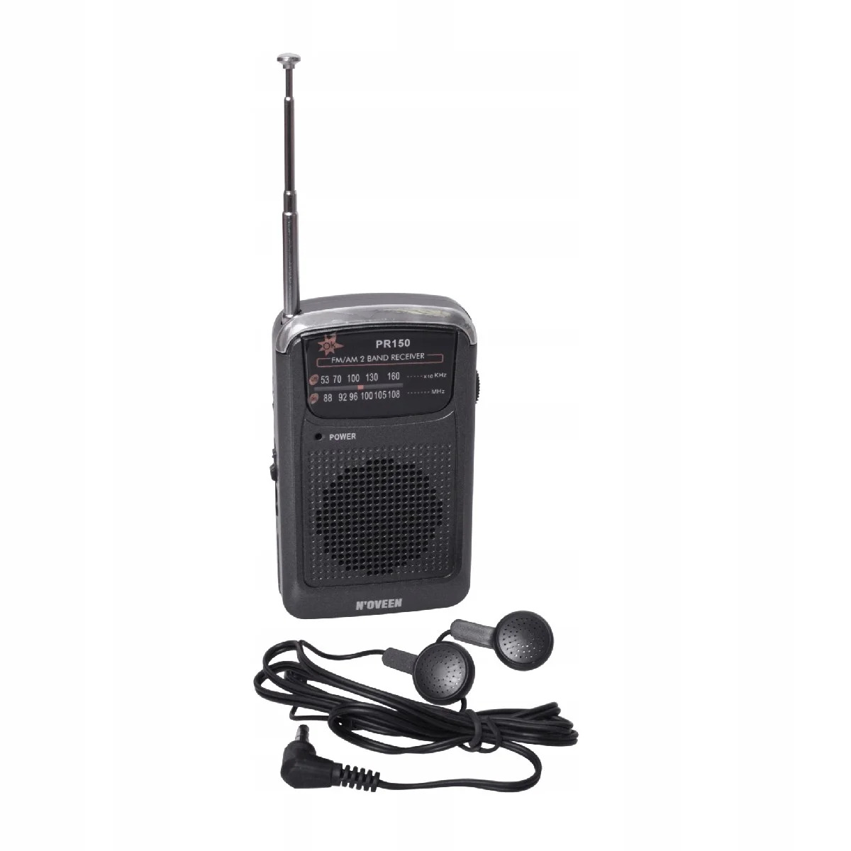 Φορητό Ραδιόφωνο N'oveen PR150 AM/FM, με Hands Free 3.5mm,με Λειτουργία Μπαταρίας 2 x 1,5V AAA Μαύρο Φορητό Ραδιόφωνο N'oveen PR150 AM/FM, με Hands Free 3.5mm,με Λειτουργία Μπαταρίας 2 x 1,5V AAA Μαύρο