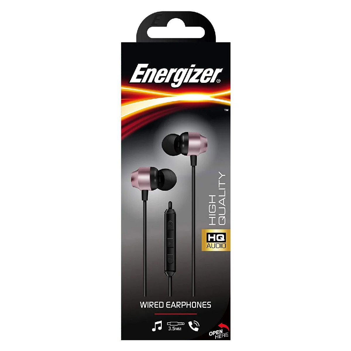 Hands Free Energizer CIA10 Metal Stereo 3.5mm Ροζ Χρυσό με Μικρόφωνο και Πλήκτρο Πολλαπλών Λειτουργιών 1.2m Hands Free Energizer CIA10 Metal Stereo 3.5mm Ροζ Χρυσό με Μικρόφωνο και Πλήκτρο Πολλαπλών Λειτουργιών 1.2m