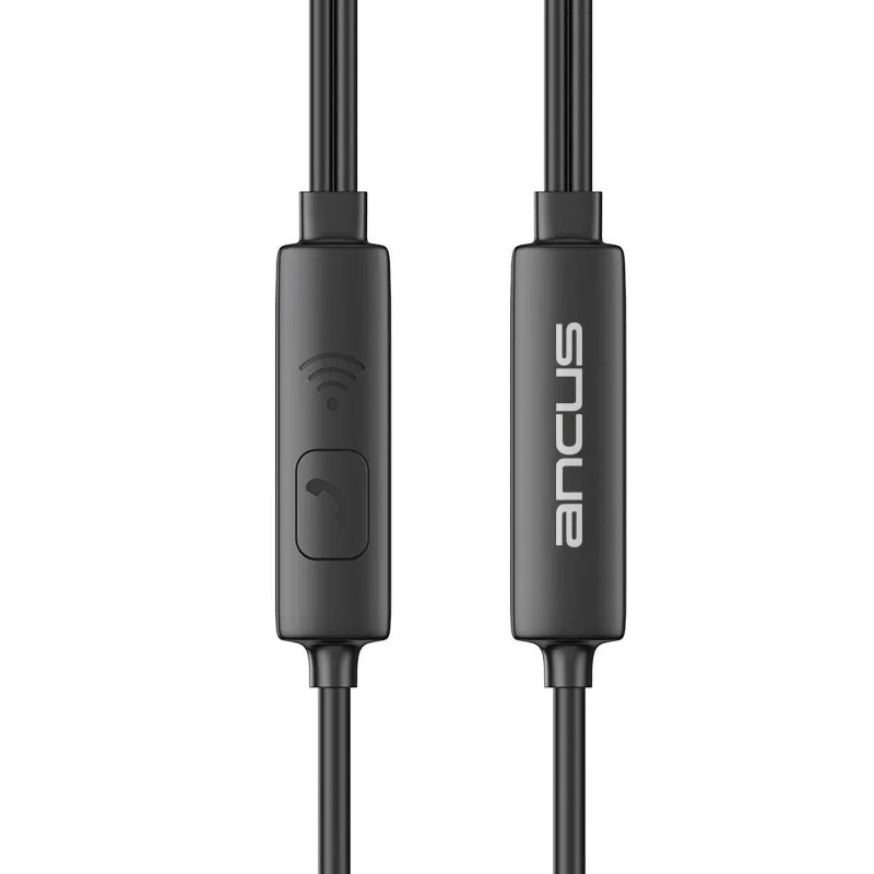 Hands Free Ancus Melody MD66 Semi in-Earbud Stereo 3.5mm Μαύρο με Μικρόφωνο και Πλήκτρο Λειτουργίας 1,2μ Hands Free Ancus Melody MD66 Semi in-Earbud Stereo 3.5mm Μαύρο με Μικρόφωνο και Πλήκτρο Λειτουργίας 1,2μ