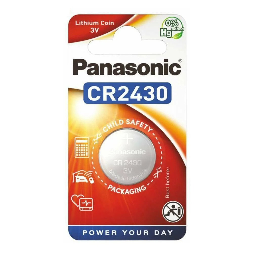 Buttoncell Lithium Panasonic CR2430 Τεμ. 1 Buttoncell Lithium Panasonic CR2430 Τεμ. 1