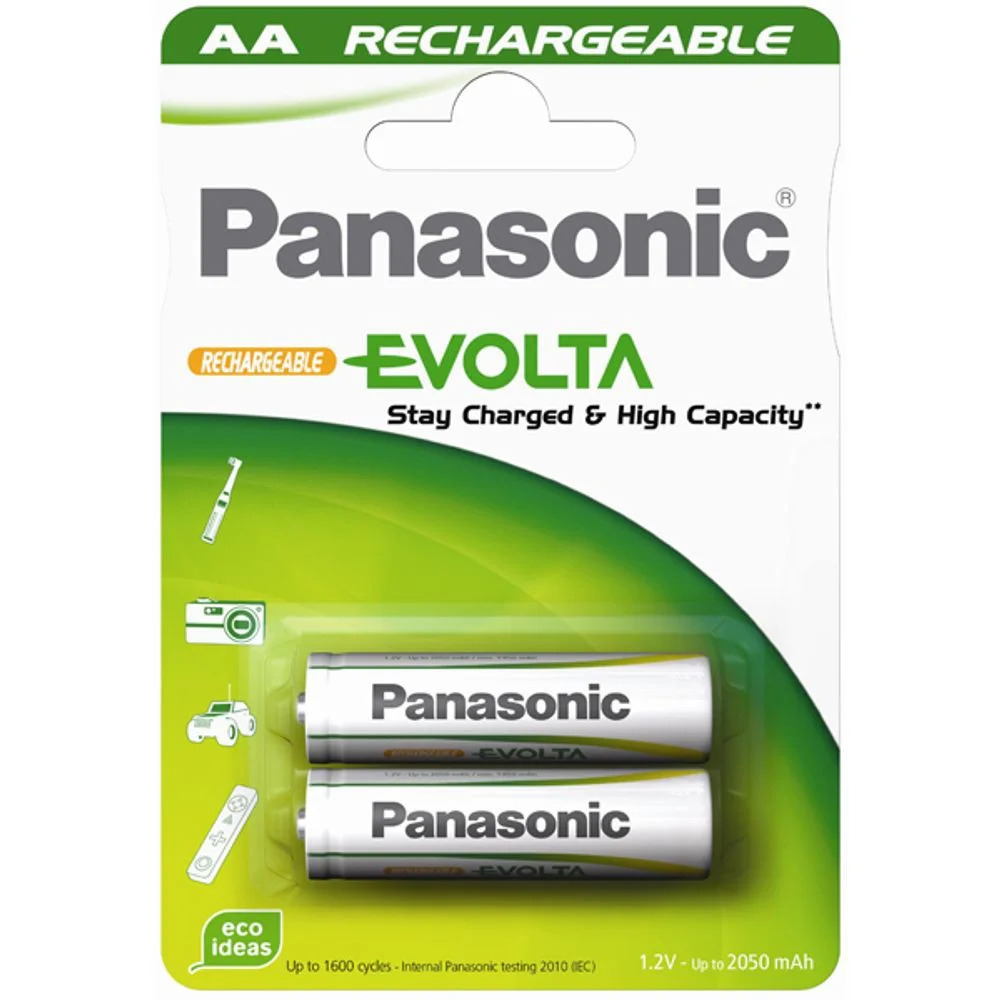 Μπαταρία Επαναφορτιζόμενη Panasonic size AA HHR3MVE/2BC 1900 mAh 1.2V Τεμ. 2 Μπαταρία Επαναφορτιζόμενη Panasonic size AA HHR3MVE/2BC 1900 mAh 1.2V Τεμ. 2
