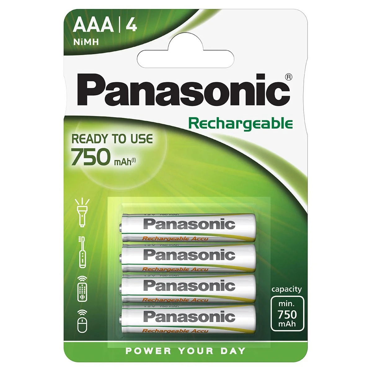 Μπαταρία Επαναφορτιζόμενη Panasonic size AAA HHR4MVE/4BC 750 mAh 1.2V Τεμ. 4 Μπαταρία Επαναφορτιζόμενη Panasonic size AAA HHR4MVE/4BC 750 mAh 1.2V Τεμ. 4