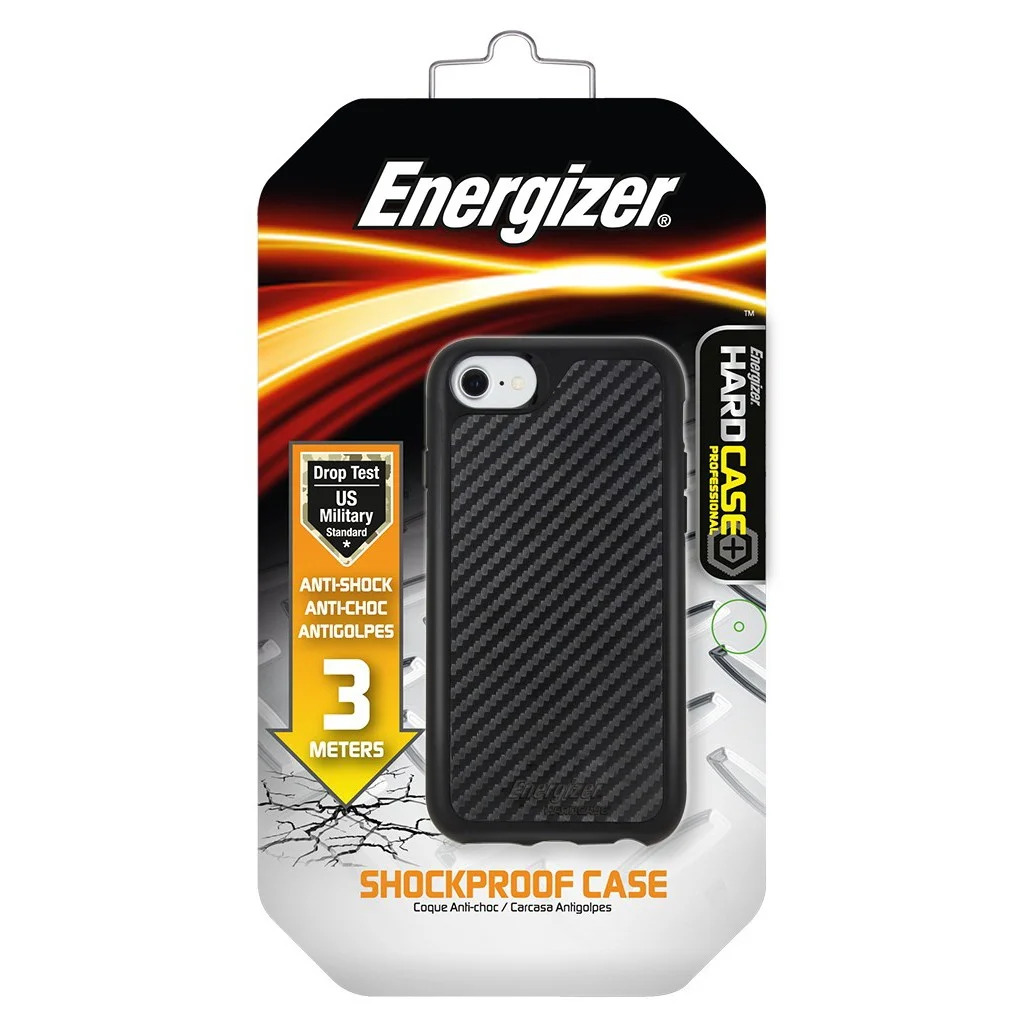 Θήκη Shockproof Carbon Energizer με Πιστοποίηση Drop Test 3 Μέτρων για Apple iPhone 7 / 8 / SE (2020) Μαύρο Θήκη Shockproof Carbon Energizer με Πιστοποίηση Drop Test 3 Μέτρων για Apple iPhone 7 / 8 / SE (2020) Μαύρο