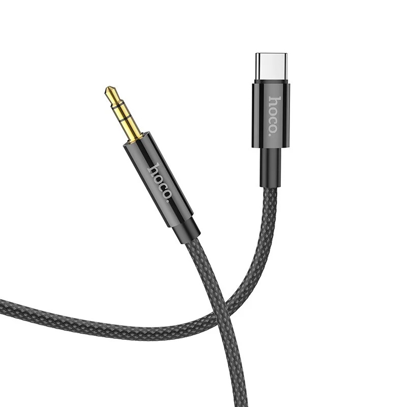 Καλώδιο σύνδεσης Ήχου Hoco UPA19 Braided USB-C Αρσενικό σε 3.5mm Αρσενικό Μαύρο 1m Καλώδιο σύνδεσης Ήχου Hoco UPA19 Braided USB-C Αρσενικό σε 3.5mm Αρσενικό Μαύρο 1m