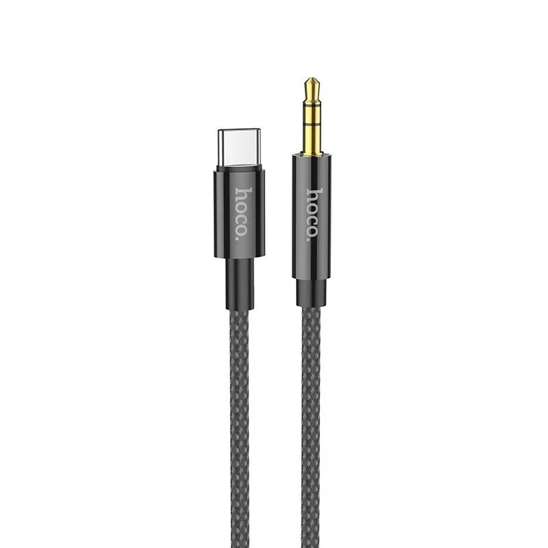 Καλώδιο σύνδεσης Ήχου Hoco UPA19 Braided USB-C Αρσενικό σε 3.5mm Αρσενικό Μαύρο 1m Καλώδιο σύνδεσης Ήχου Hoco UPA19 Braided USB-C Αρσενικό σε 3.5mm Αρσενικό Μαύρο 1m