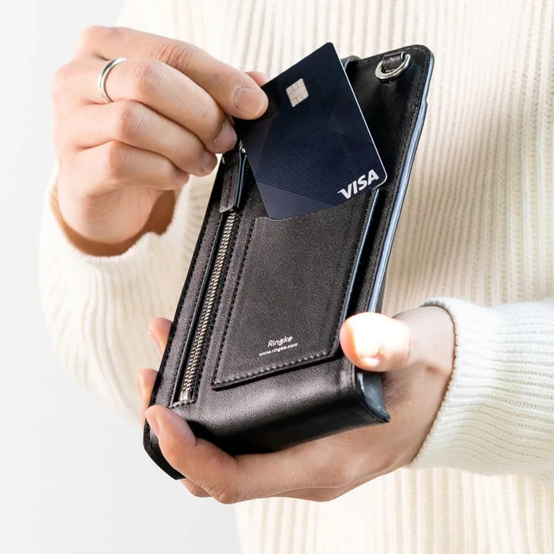 Ringke Mini Cross Bag Δερμάτινη Μαύρο Ringke Mini Cross Bag Δερμάτινη Μαύρο