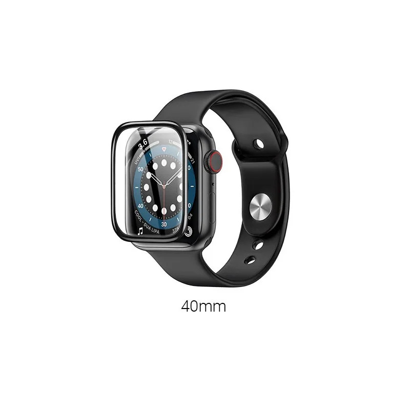 Tempered Glass Hoco A29 0.33mm 9H 3D Hot bending 40mm για iWatch Series4/5/6/SE Μαύρο Tempered Glass Hoco A29 0.33mm 9H 3D Hot bending 40mm για iWatch Series4/5/6/SE Μαύρο