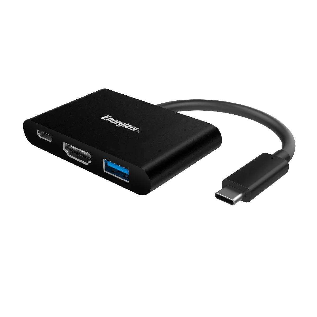 Hub Energizer USB-C HC303CV σε USB-A 3.0 + HDMI 4K + USB-C Μαύρο Hub Energizer USB-C HC303CV σε USB-A 3.0 + HDMI 4K + USB-C Μαύρο