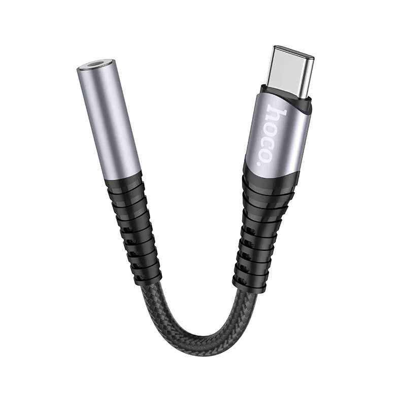 Αντάπτορας Hoco LS33 USB-C σε 3.5mm Θηλυκό Μεταλλικό Γκρί Συμβατό με όλες τις Συσκευές Αντάπτορας Hoco LS33 USB-C σε 3.5mm Θηλυκό Μεταλλικό Γκρί Συμβατό με όλες τις Συσκευές