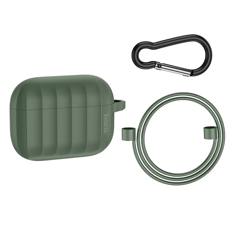 Θήκη Hoco WB22 Glory Series Silicone Protective Case Σκούρο Πράσινο για AirPods 2021 (3ης γενιάς) με Γάντζο Θήκη Hoco WB22 Glory Series Silicone Protective Case Σκούρο Πράσινο για AirPods 2021 (3ης γενιάς) με Γάντζο