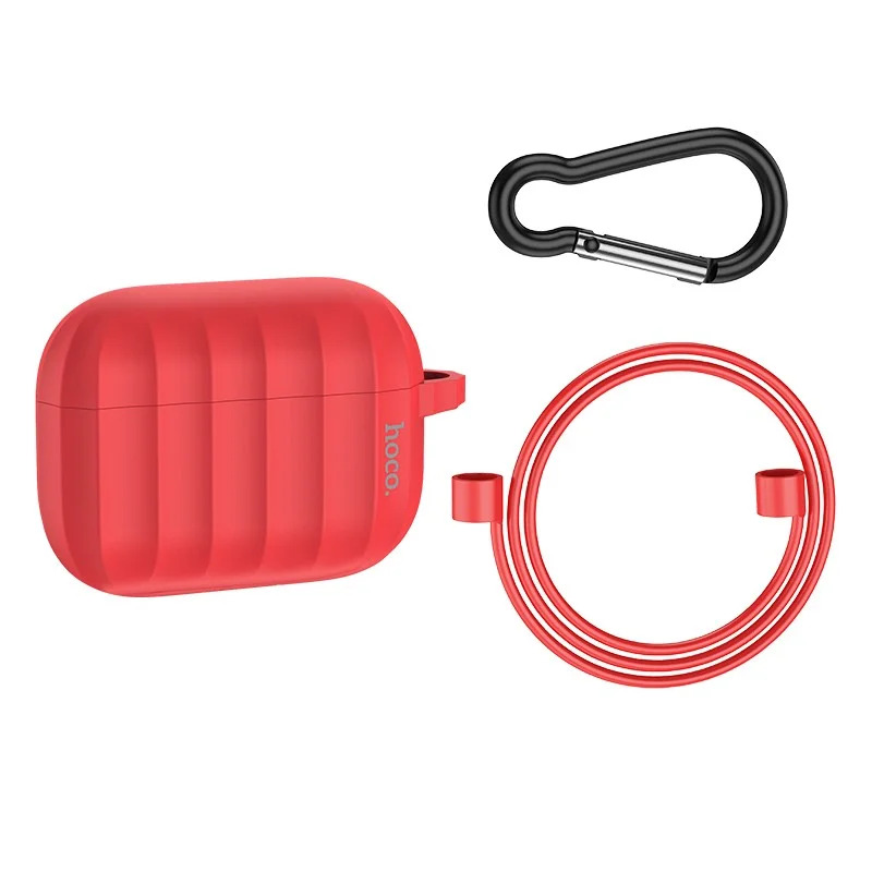 Θήκη Hoco WB22 Glory Series Silicone Protective Case Κόκκινο για AirPods 2021 (3ης γενιάς) με Γάντζο Θήκη Hoco WB22 Glory Series Silicone Protective Case Κόκκινο για AirPods 2021 (3ης γενιάς) με Γάντζο