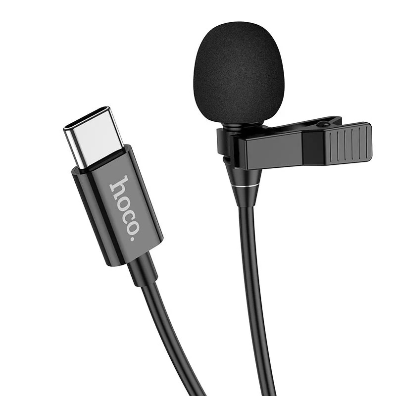 Μικρόφωνο Πέτου Hoco L14 Lavalier με Καλώδιο USB-C 2m Μικρόφωνο Πέτου Hoco L14 Lavalier με Καλώδιο USB-C 2m