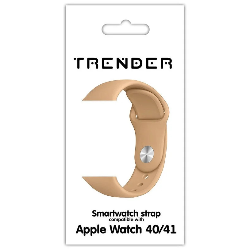 Ανταλλακτικό Λουράκι Trender TR-ASL41BW Σιλικόνης για Apple Watch 40/41mm Καφέ Ανταλλακτικό Λουράκι Trender TR-ASL41BW Σιλικόνης για Apple Watch 40/41mm Καφέ