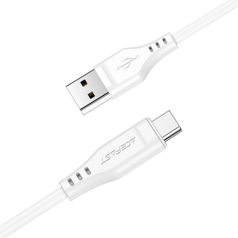 Καλώδιο Acefast C3-04 USB-A σε USB-C 3A Λευκό 1.2m Καλώδιο Acefast C3-04 USB-A σε USB-C 3A Λευκό 1.2m