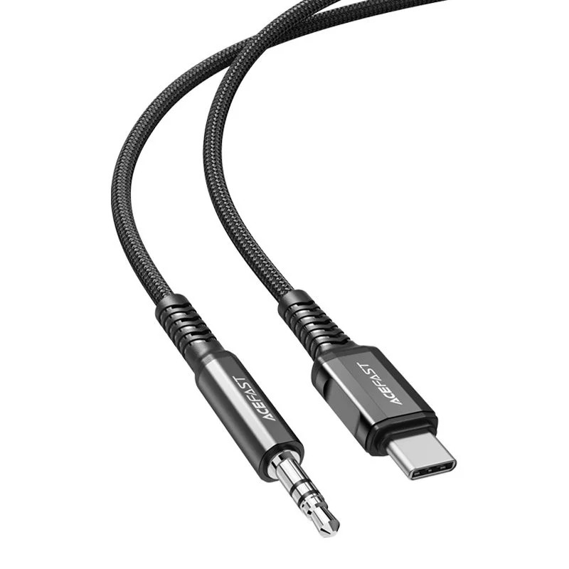 Καλώδιο σύνδεσης Acefast Μεταλλικό C1-08 USB-C σε 3.5mm Αρσενικό Braided Μαύρο 1.2m Καλώδιο σύνδεσης Acefast Μεταλλικό C1-08 USB-C σε 3.5mm Αρσενικό Braided Μαύρο 1.2m