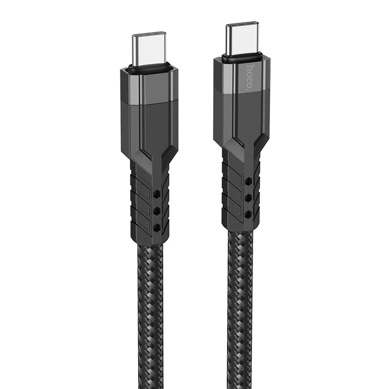Καλώδιο Σύνδεσης Hoco U110 USB-C σε USB-C Braided 60W 20V/3A Μαύρο Υψηλής Αντοχής 1.2m Καλώδιο Σύνδεσης Hoco U110 USB-C σε USB-C Braided 60W 20V/3A Μαύρο Υψηλής Αντοχής 1.2m