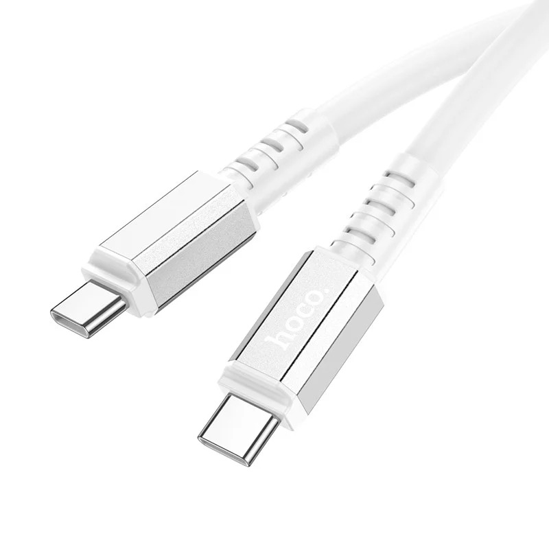 Καλώδιο Σύνδεσης Hoco X85 Strength USB-C σε USB-C 60W 20V/3A Υψηλής Αντοχής Λευκό 1m Καλώδιο Σύνδεσης Hoco X85 Strength USB-C σε USB-C 60W 20V/3A Υψηλής Αντοχής Λευκό 1m