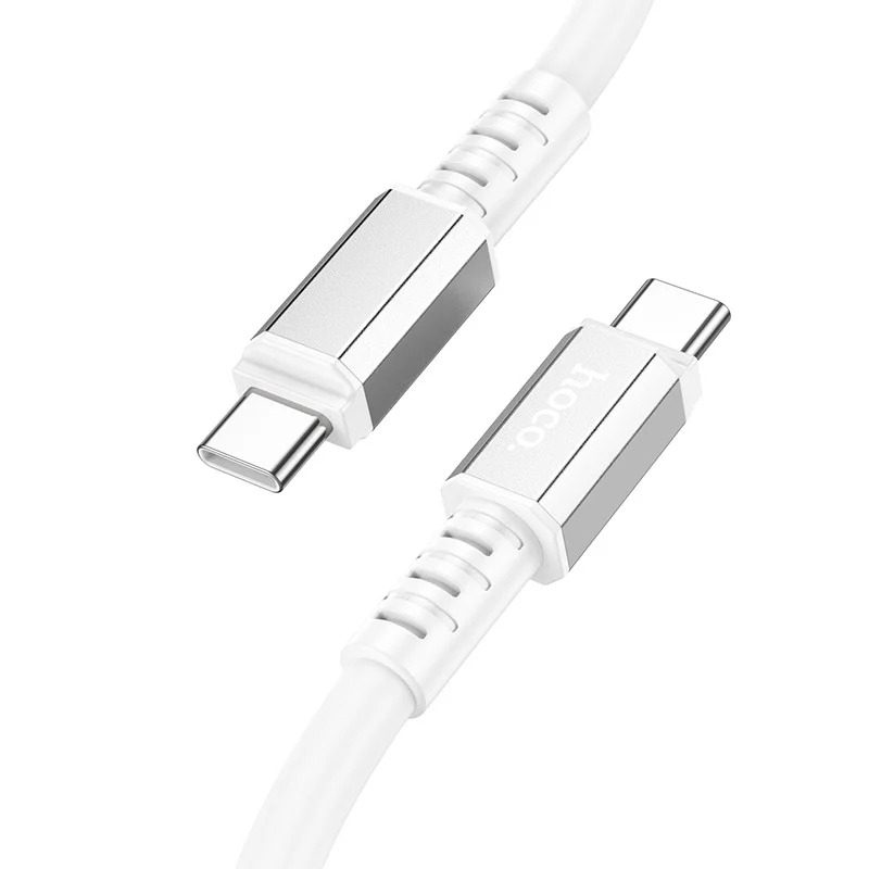 Καλώδιο Σύνδεσης Hoco X85 Strength USB-C σε USB-C 60W 20V/3A Υψηλής Αντοχής Λευκό 1m Καλώδιο Σύνδεσης Hoco X85 Strength USB-C σε USB-C 60W 20V/3A Υψηλής Αντοχής Λευκό 1m