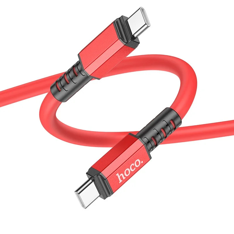 Καλώδιο Hoco X85 Strength USB-C σε USB-C 60W 20V/3A Υψηλής Αντοχής Κόκκινο 1.2m Καλώδιο Hoco X85 Strength USB-C σε USB-C 60W 20V/3A Υψηλής Αντοχής Κόκκινο 1.2m