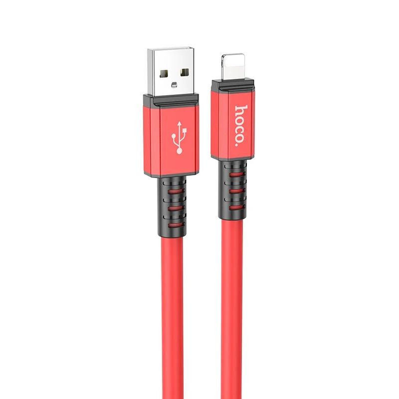Καλώδιο Σύνδεσης Hoco X85 Strength USB σε Lightning 2.4A Υψηλής Αντοχής Κόκκινο 1m Καλώδιο Σύνδεσης Hoco X85 Strength USB σε Lightning 2.4A Υψηλής Αντοχής Κόκκινο 1m