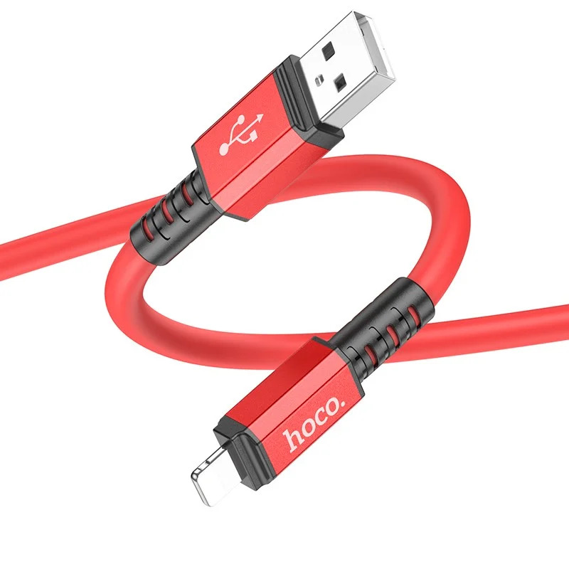 Καλώδιο Σύνδεσης Hoco X85 Strength USB σε Lightning 2.4A Υψηλής Αντοχής Κόκκινο 1m Καλώδιο Σύνδεσης Hoco X85 Strength USB σε Lightning 2.4A Υψηλής Αντοχής Κόκκινο 1m