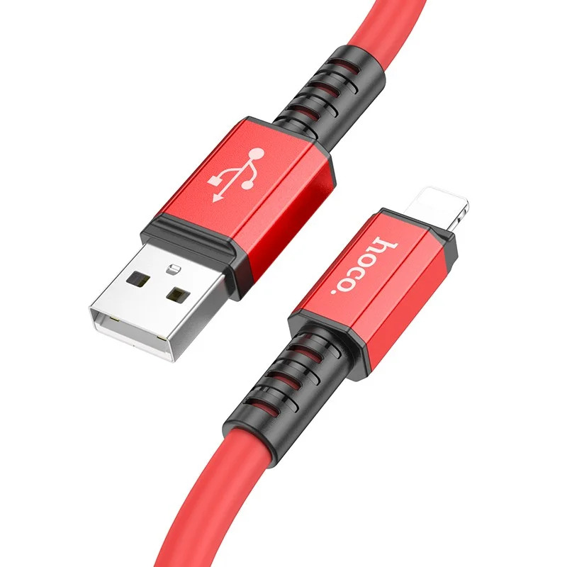 Καλώδιο Σύνδεσης Hoco X85 Strength USB σε Lightning 2.4A Υψηλής Αντοχής Κόκκινο 1m Καλώδιο Σύνδεσης Hoco X85 Strength USB σε Lightning 2.4A Υψηλής Αντοχής Κόκκινο 1m