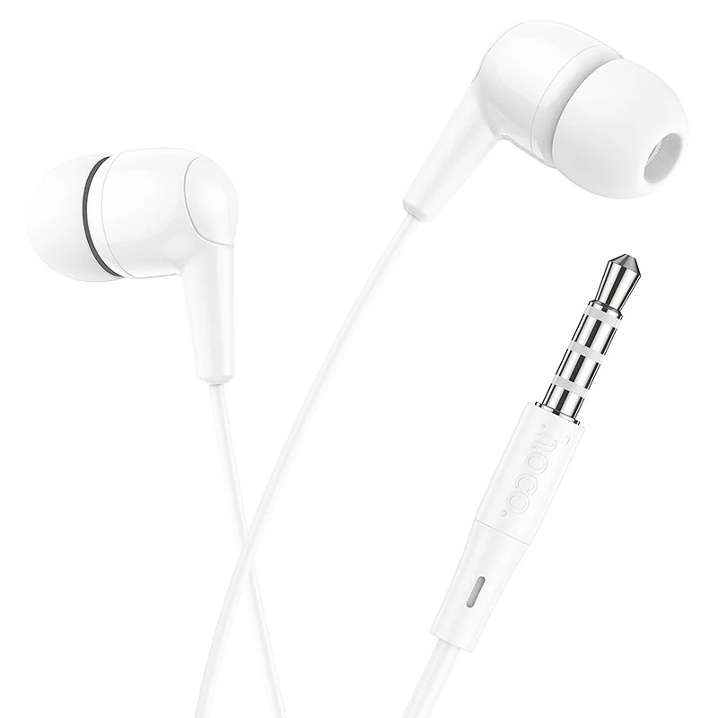 Hands Free Hoco M97 Enjoy Earphones Stereo 3.5mm με Μικρόφωνο και Πλήκτρο Λειτουργίας Λευκά Hands Free Hoco M97 Enjoy Earphones Stereo 3.5mm με Μικρόφωνο και Πλήκτρο Λειτουργίας Λευκά