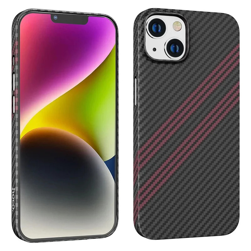 Θήκη Hoco Slim Kevlar Texture για Apple iPhone 14 Plus Μαύρο Κόκκινο Θήκη Hoco Slim Kevlar Texture για Apple iPhone 14 Plus Μαύρο Κόκκινο