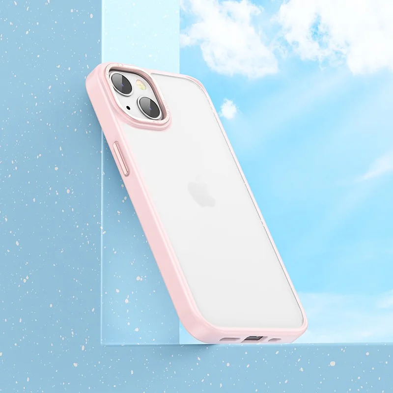 Θήκη Hoco Golden Shield Frosted Protective για Apple iPhone 14 Plus Ροζ Θήκη Hoco Golden Shield Frosted Protective για Apple iPhone 14 Plus Ροζ